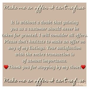 ♥️All offers will be be considered ♥️